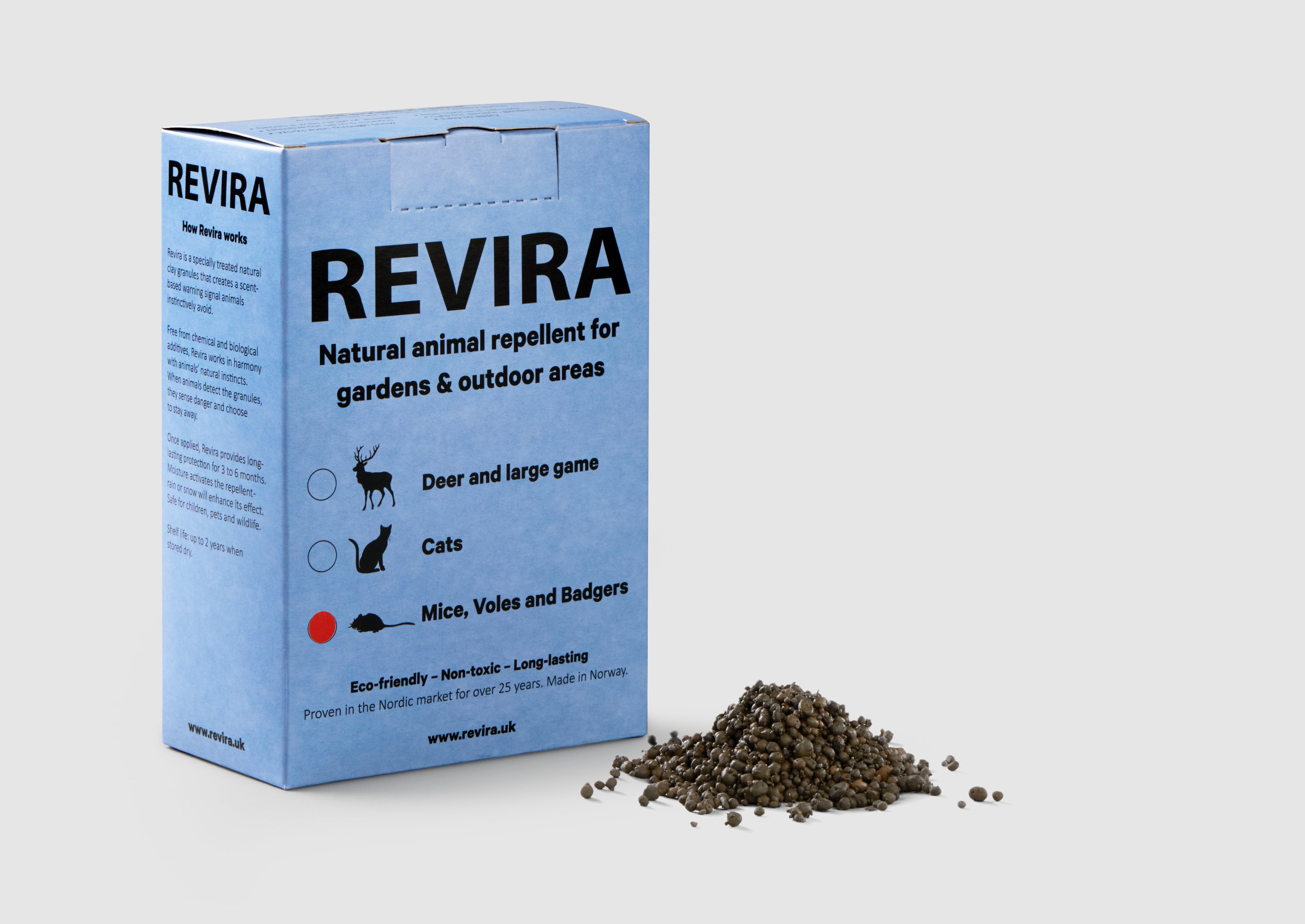 Outdoor animal deterrent pellets for gardens – long-lasting natural alternative to chemical pest control [ENG]